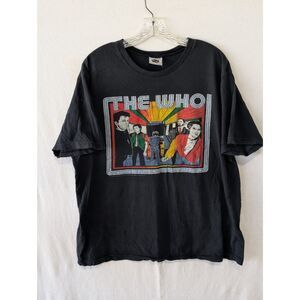 Y2K The Who Farewell Tour Graphic Front and Back Print T-Shirt Size XL